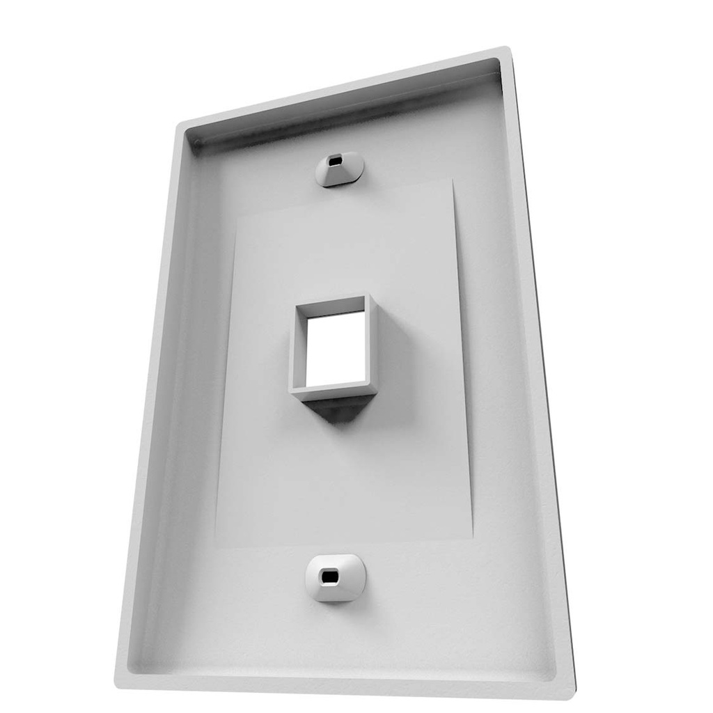 Placa de montaje Nexxt 1 Puerto blanco