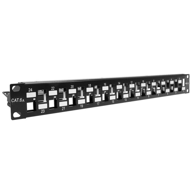 Panel de conexión modular Nexxt 1U Cat.6 De 24 Puertos