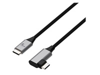 Cable USB Tipo C macho a USB Tipo C PD 60W macho, Tipo L - 3m Negro