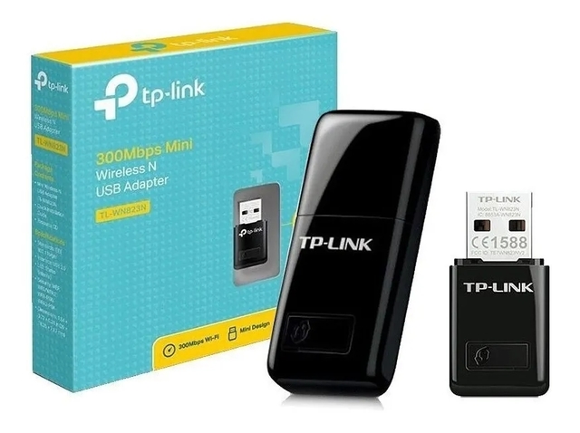 Mini Adaptador USB Inalámbrico N de 300Mbps TL-WN823N