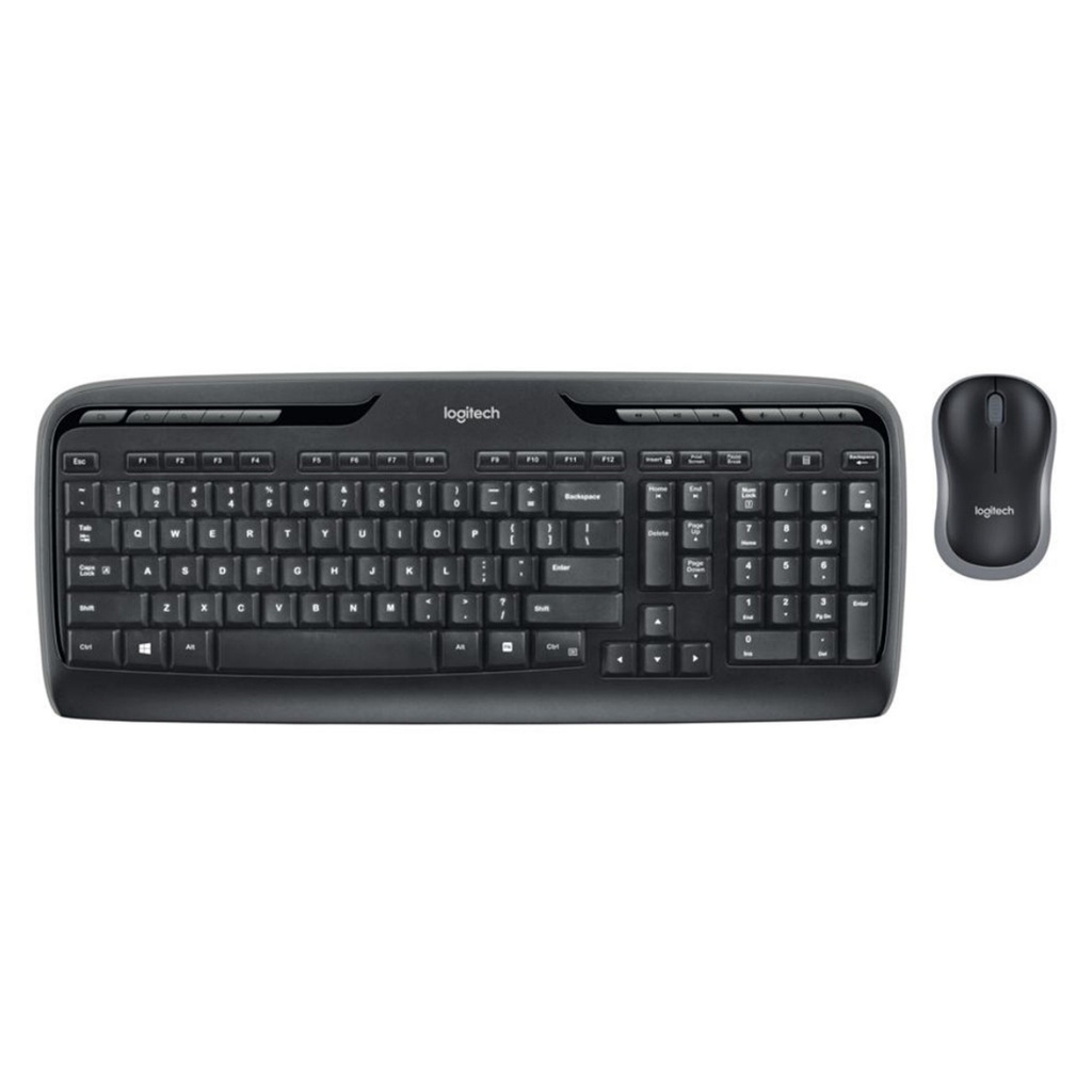 Combo de Teclado y Mouse Logitech MK320 Inalámbrico USB Negro