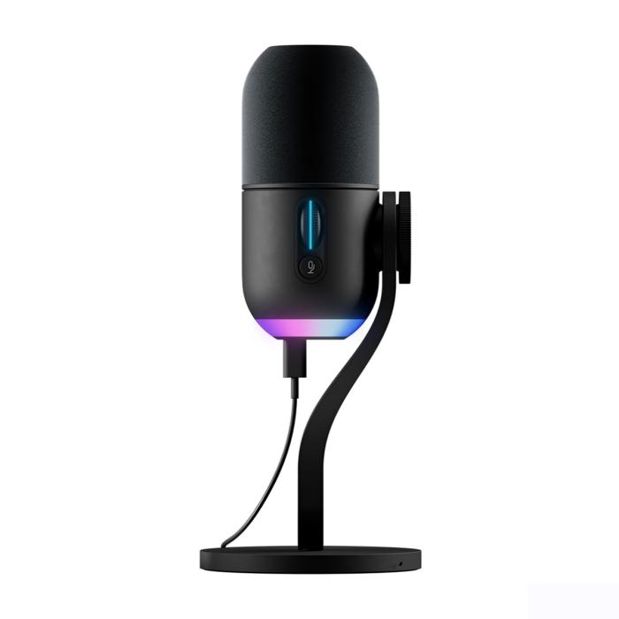 Micrófono Gaming Yeti GX Logitech RGB USB Color  Negro