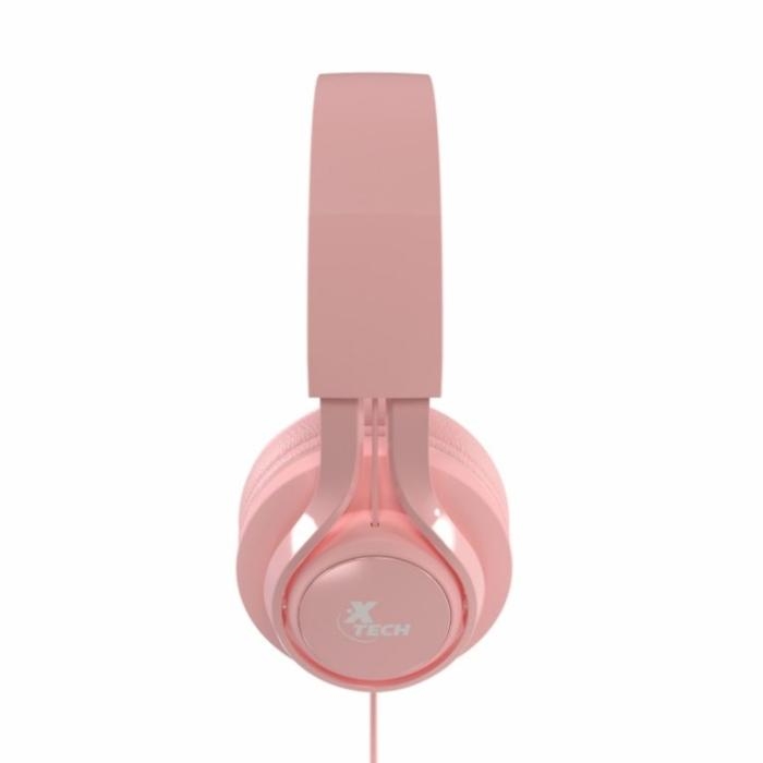 Audífonos Alámbricos Xtech Cutie 3.5mm con Micrófono Color Rosa