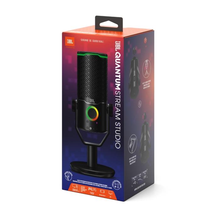 Micrófono para Streaming JBL Quantum Stream Studio USB Color Negro