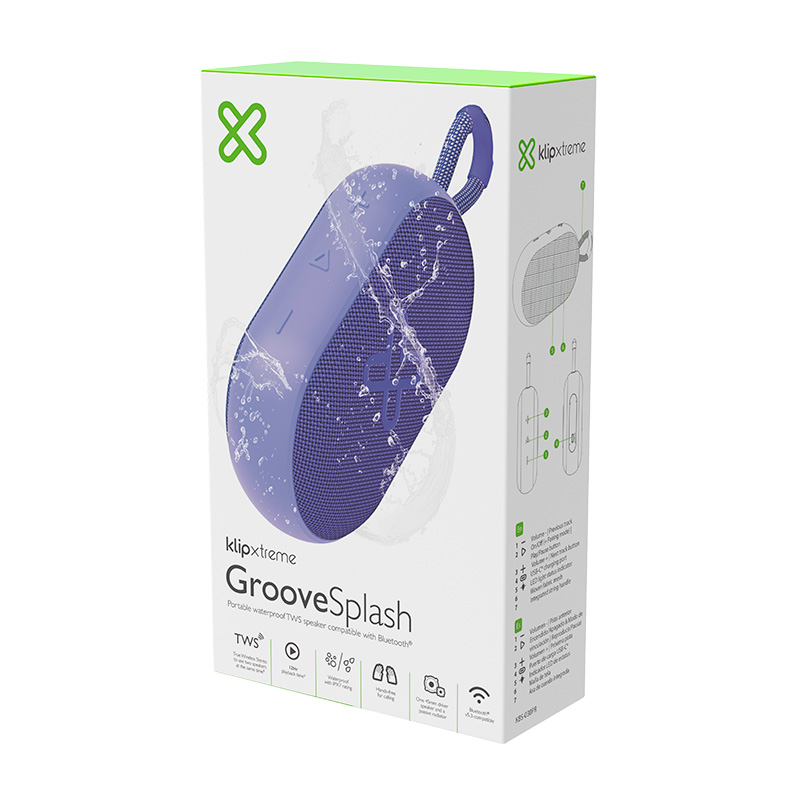 Bocina portátil Inalámbrico Klip Xtreme KBS-030PR 6W Color Purpura