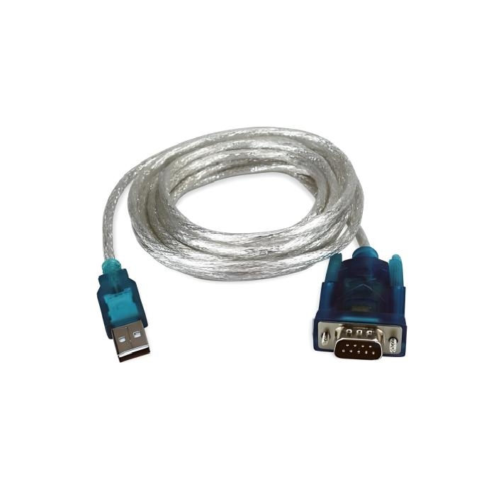 Cable convertidor Xtech XTC-319 De USB a Serial DB9 3mts Color Plateado