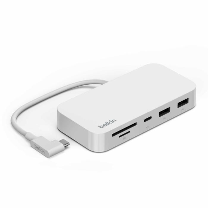 Connect Hub Belkin INC011TTWH USB C 6 En 1 con Montura Color Blanco