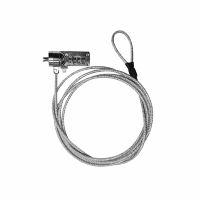 Cable de Seguridad Xtech XTA-110 De 4 Dígitos para Laptop 1.83m