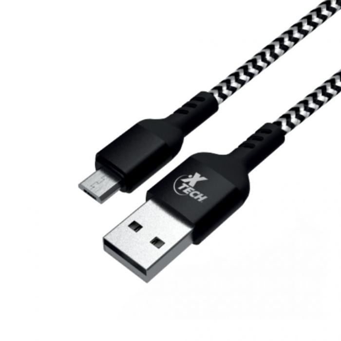Cable Trenzado Xtech XTC-366  Micro USB 1.8 Metros