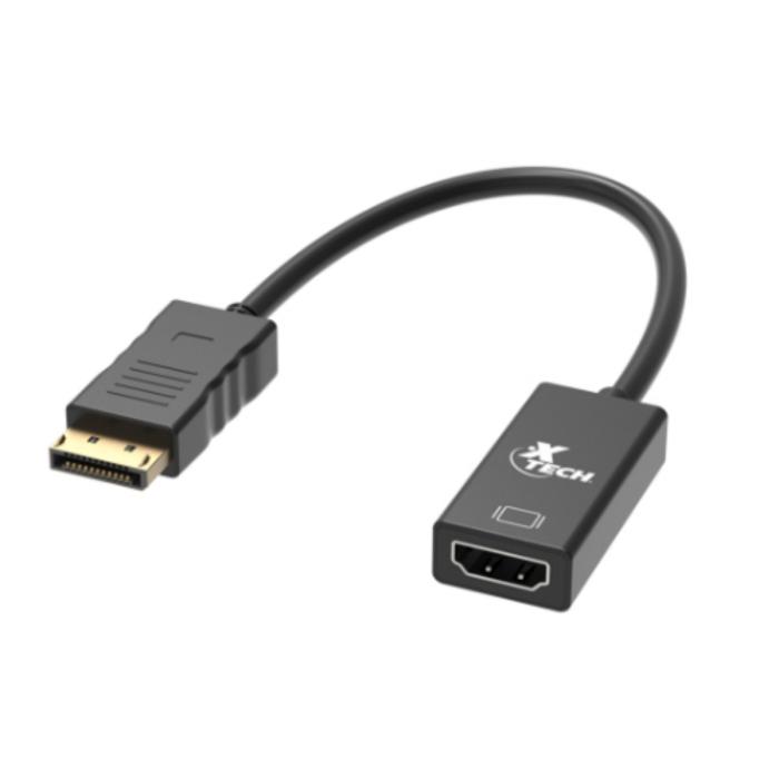 Adaptador Xtech XTC-378 DisplayPort Macho a HDMI, 20cm