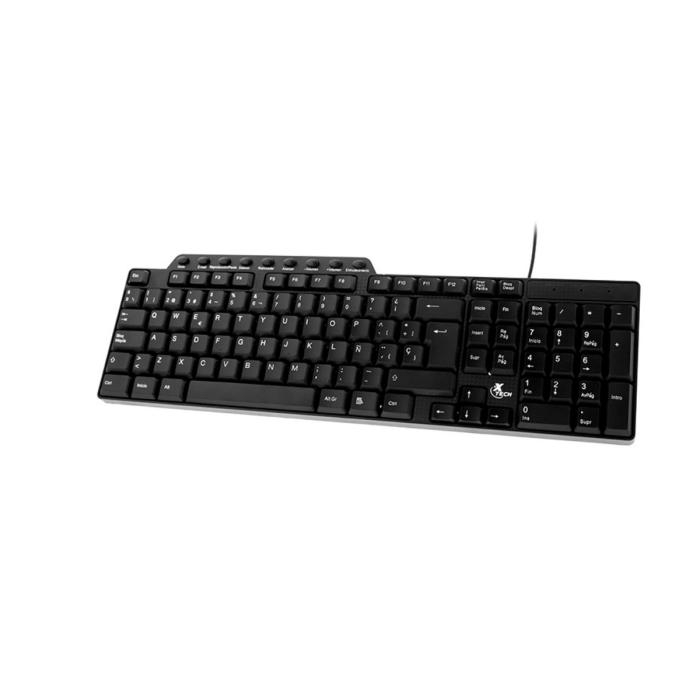 Teclado Alámbrico Xtech XTK-160S USB con Teclas Multimedia