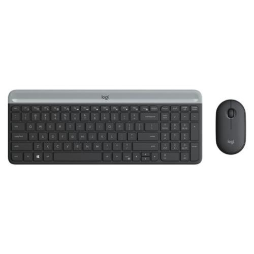 Combo de Teclado y Mouse  Logitech MK470 Inalámbrico Slim en Español
