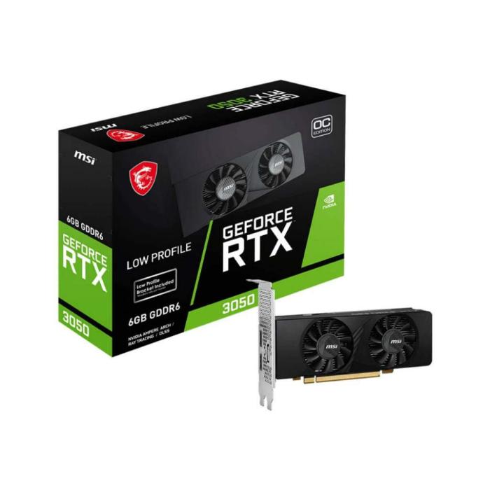 Tarjeta de Video MSI GeForce RTX 3050 6G OC 6GB GDDR6 De Bajo Perfil