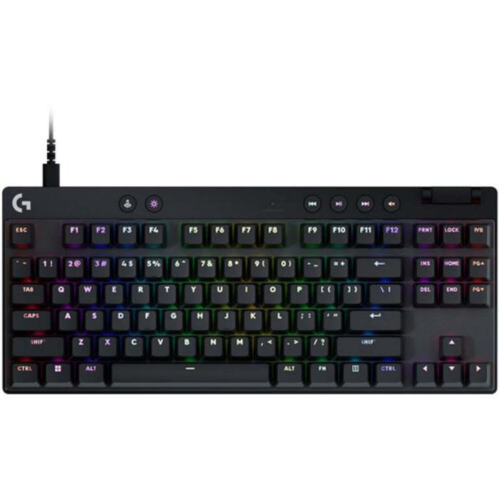 Teclado Gaming Logitech Pro X TKL Alámbrico 2.4GHz En Ingles