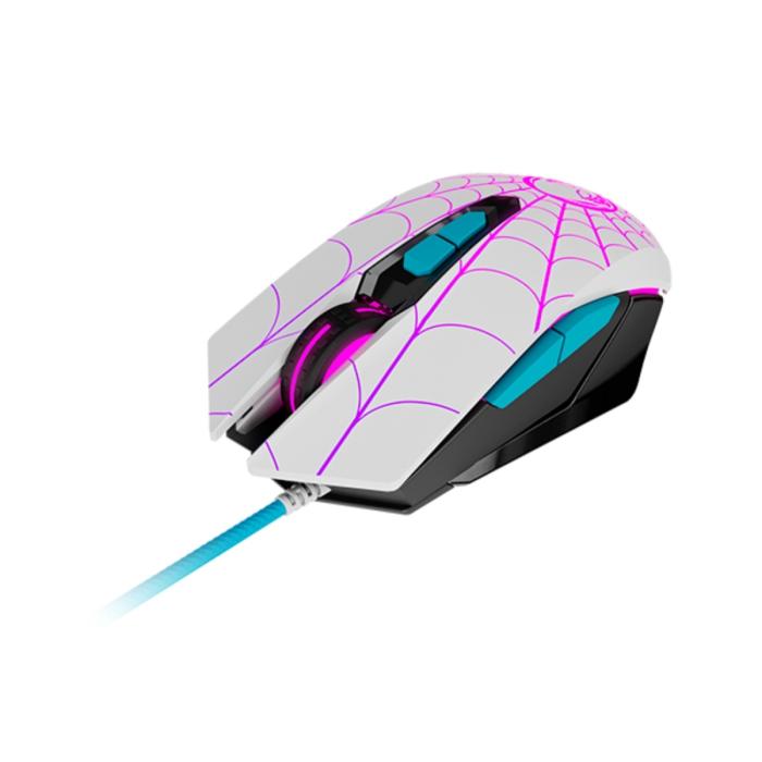 Mouse Xtech Edición Spider Gwen Gaming USB 2400 DPI