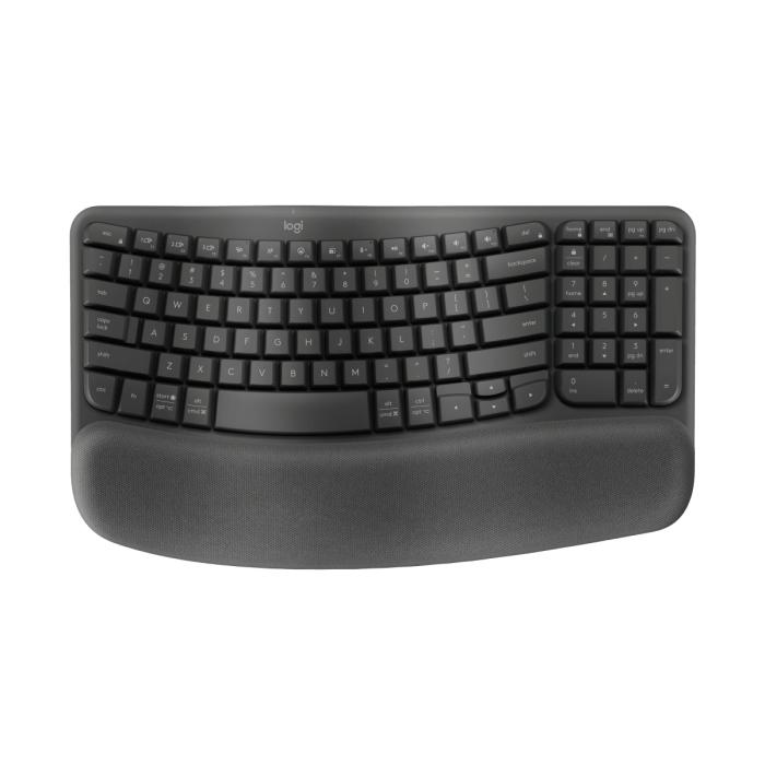 Teclado Ergonómico Logitech Wave Keys USB en Inglés
