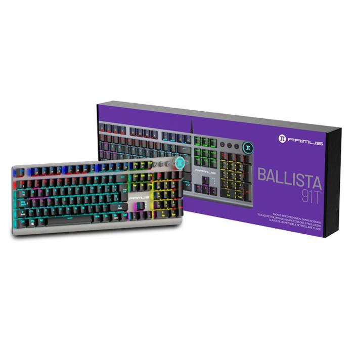 Teclado Gaming Primus Ballista91T Alámbrico Mecánico USB y RGB en Español