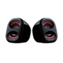 Bocina 2.0 Unno Tekno Brazza SP9012RD 6W Negro y Rojo