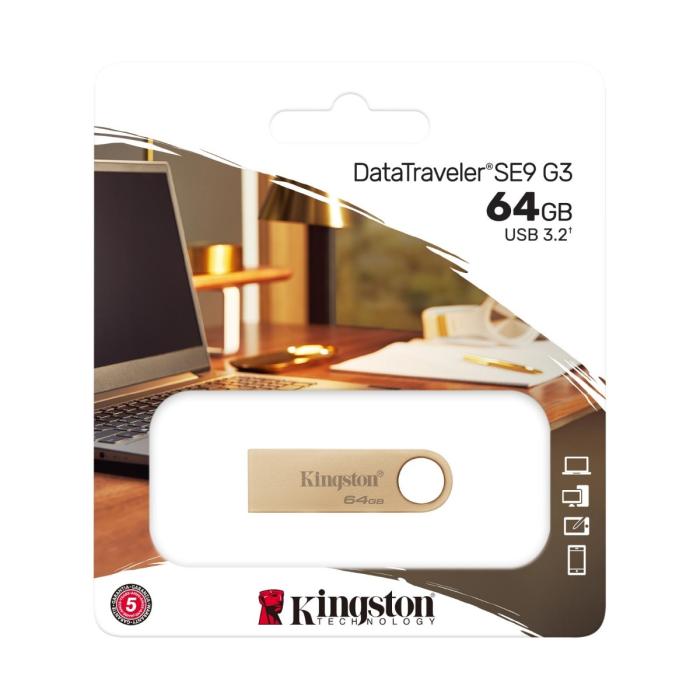 Memoria USB Kingston DTSE9G3/64GB de 64GB DataTraveler SE9