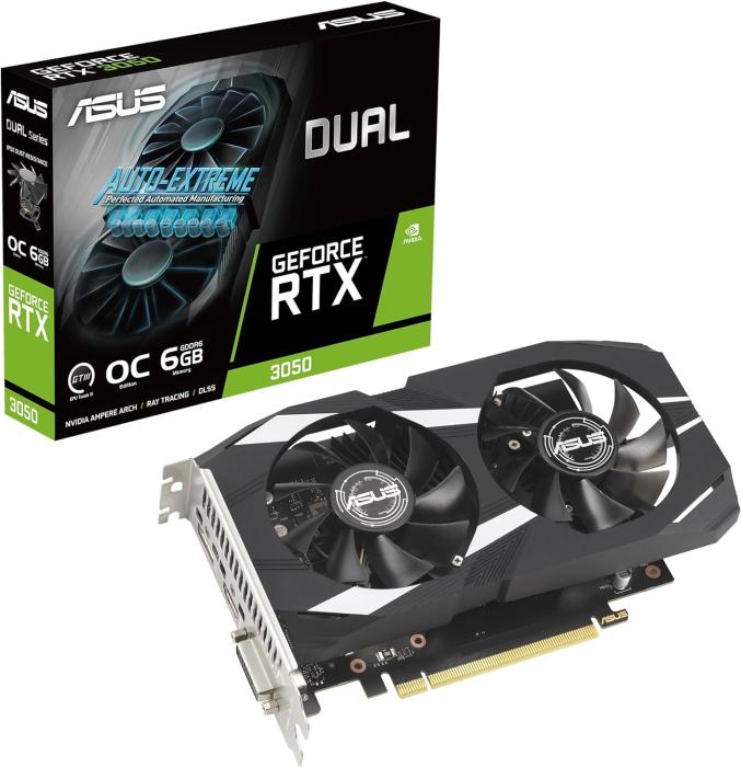 Tarjeta de Video Asus Dual Geforce RTX 3050 OC Edition 6GB GDDDR6
