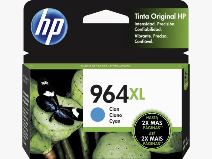 Cartucho de Tinta HP 964XL Cyan Alto Rendimiento Original