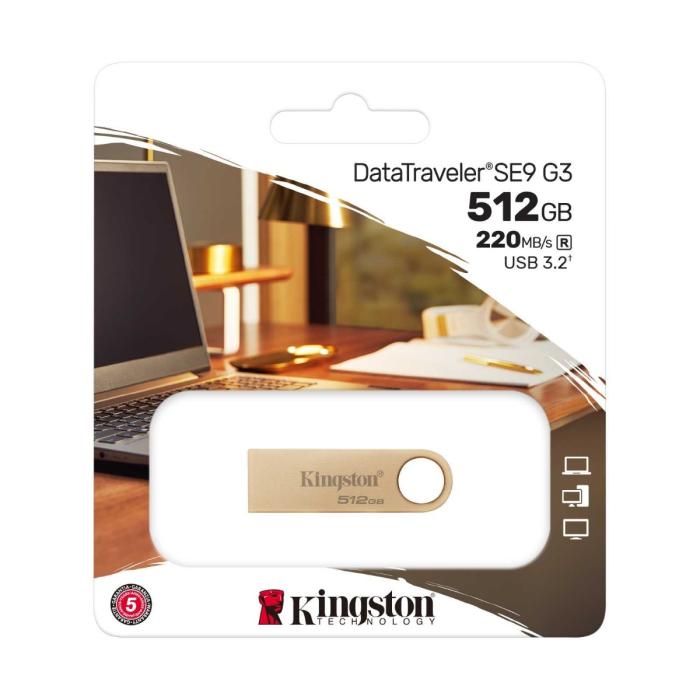 Memoria USB Kingston DTSE9G3/512GB de 512GB DataTraveler SE9