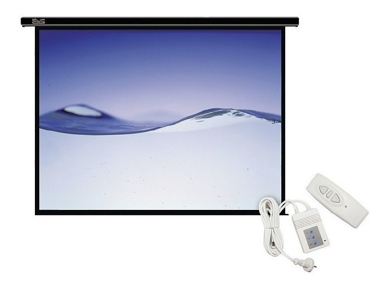 Pantalla De Proyección Motorizada KlipXtreme KPS-502 de 100" Blanco