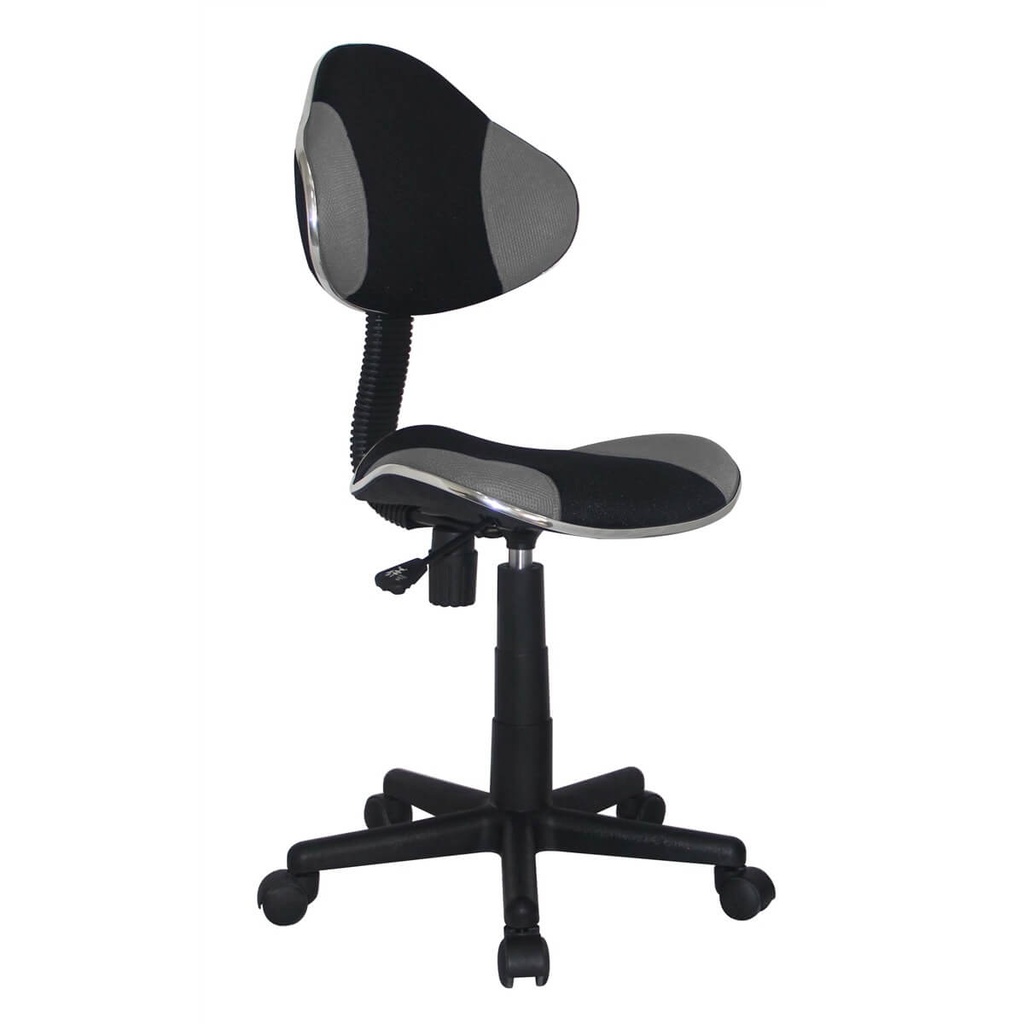 Silla de Oficina QZY-G2B sin Brazos Color Negro/Gris