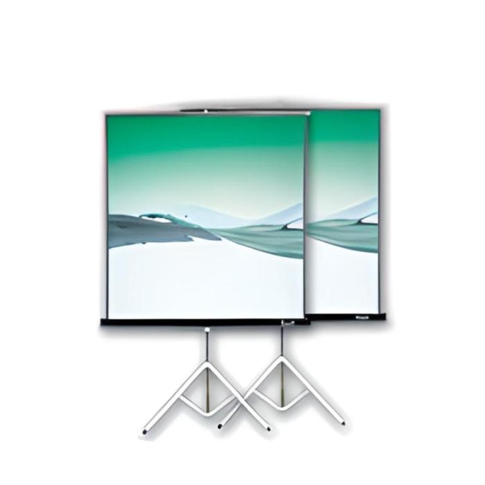Klip Xtreme Pantalla con Tripode de 120" Marco Blanco KPS­-104