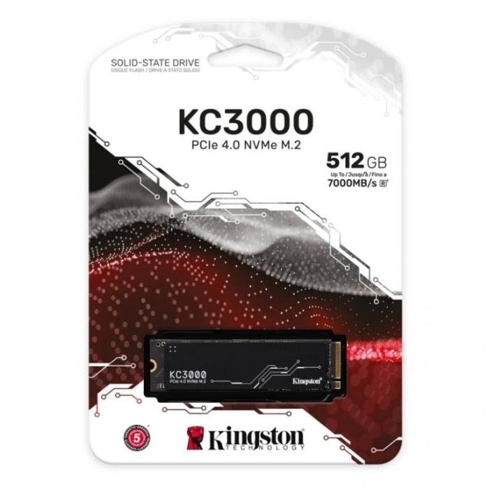 Unidad de Estado Solido-Kingston-SKC3000S/512G-De 512GB
