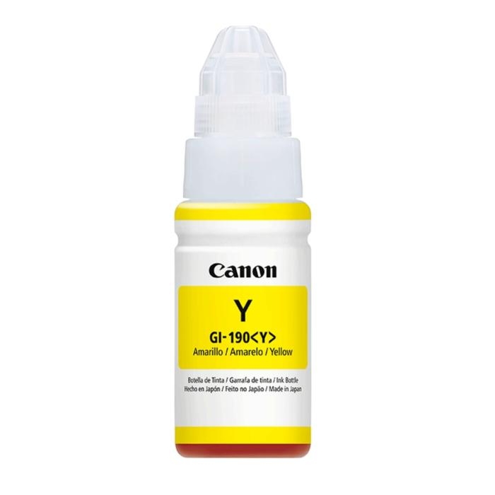 Botella de Tinta Canon GI-190 Yellow 70ml