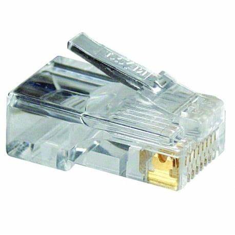 Conectores Modulares RJ-45 Cat6 paquete de 96 Unidades Transparente