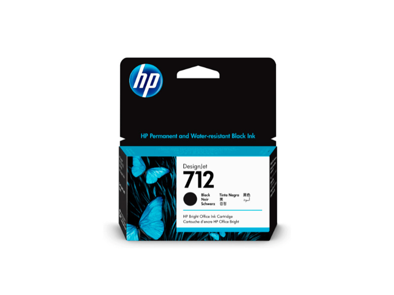 Cartucho de Tinta HP DesignJet 712 Negro de 80 ml 