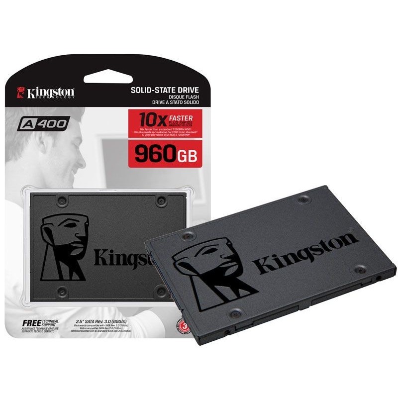 Unidad SSD 2.5" 960GB Kingston A400 500MBs