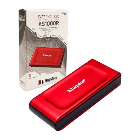 Kingston - SSD Externo - XS 1000 - 1TB - SXS1000R/1000G - Rojo 