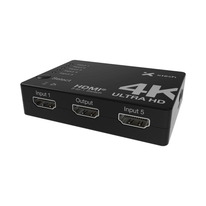 Xtech - XHA-430- Switch HDM -  Negro - 1y