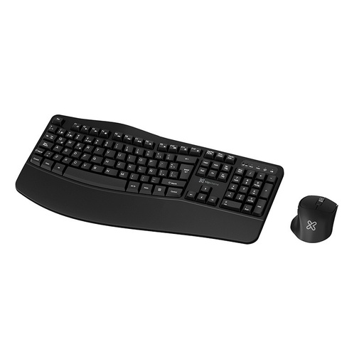 [KBK-760] Klip Xtreme Teclado y Mouse Inalámbricos | Español Latinoamericano | 2.4 GHz / Bluetooth | Negro | Diseño Ultraergonómico
