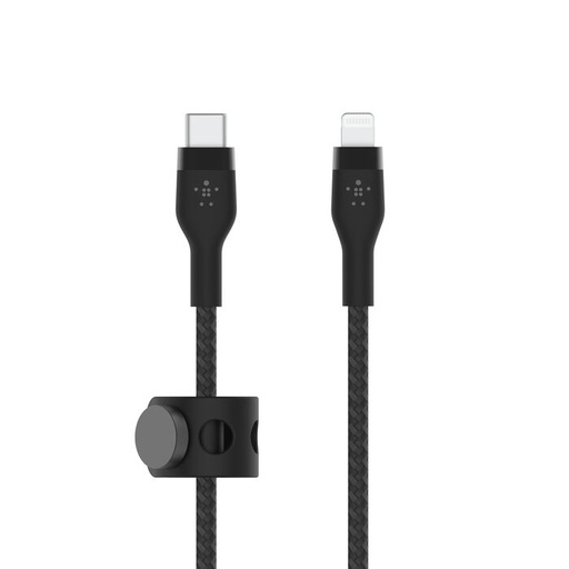 [CAA011BT2MBK] Cable Belkin PRO Flex de Carga Rápida Tipo USB-C a Lightning - 2 Metros
