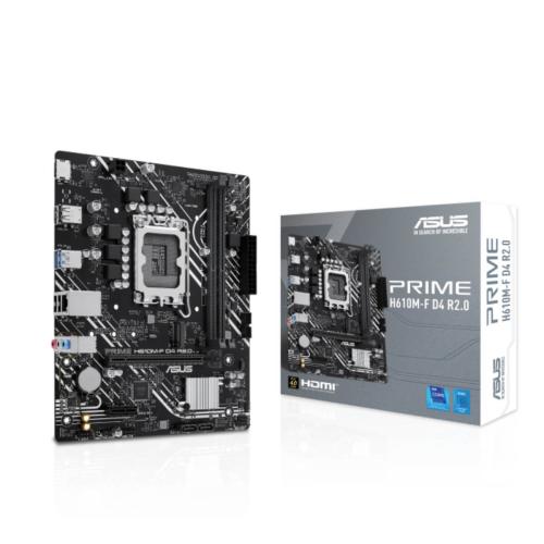 [PRIME H610M-F D4 R2.0] Tarjeta Madre ASUS PRIME H610M-F D4 R2.0 Micro-ATX Socket LGA1700 DDR4 PCIe 4.0