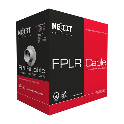 [NFC-18URR] Nexxt Solutions Cable FPLR para Sistemas de Alarma 305m 18 AWG