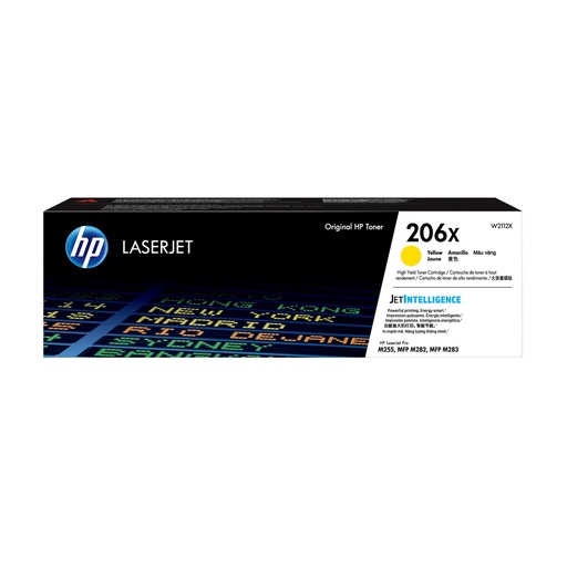 [W2112X] Tóner HP 206X Amarillo de Alto Rendimiento con JetIntelligence