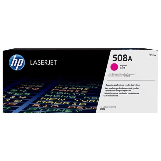 [CF363X] Tóner HP 508X Magenta de Alta Capacidad con JetIntelligence