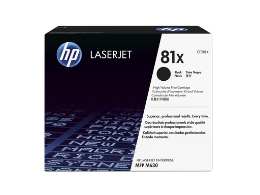 [CF281X] Tóner HP 81X Negro de Alta Capacidad
