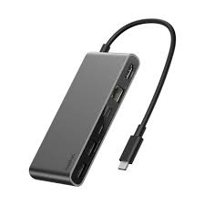 [INC027dqSGY] Adaptador Hub USB-C Multipuerto Belkin 8 en 1 con Ethernet Gigabit y Power Delivery, Gris