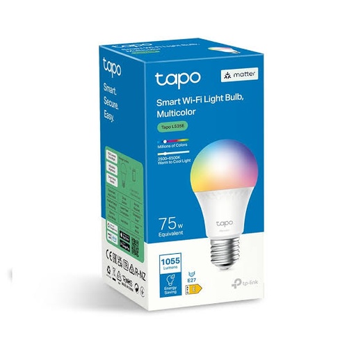 [Tapo L535E] Foco Inteligente Wi-Fi RGB Multicolor Tapo L535E con Certificación Matter