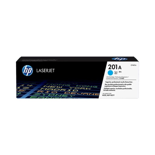 [CF401A] Cartucho de Tóner HP 201A LaserJet, Cian