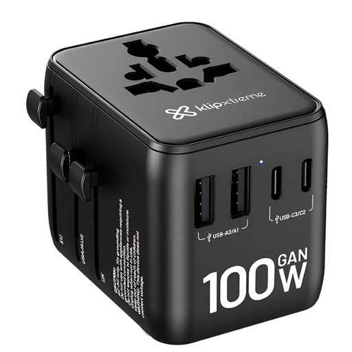[KMC-750] Adaptador de Viaje Universal Klip Xtreme 100W