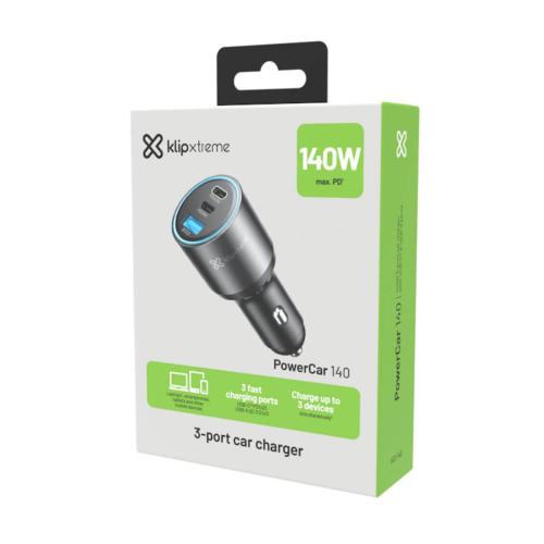 [KCC-140] Cargador para Carro Klip Xtreme 140W
