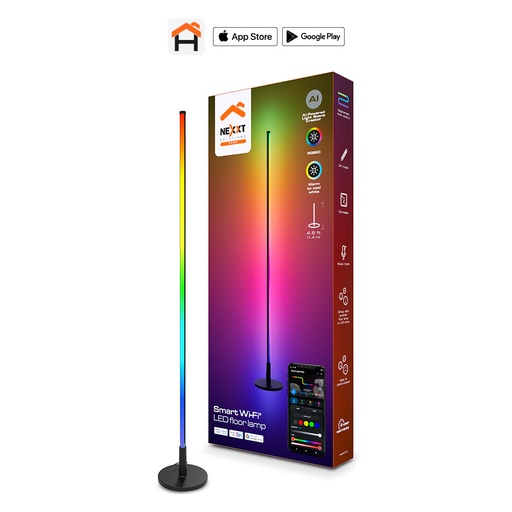 [NHB-S716] Lámpara de Piso LED RGBIC con Wi-Fi inteligente® y tecnología de IA
