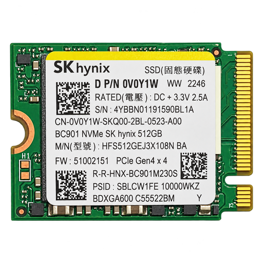 [HFS512GEJ3X108N] Unidad de Estado Solido SK Hynix HFS512GE M.2 2230 De 512GB PCIEx NVMe